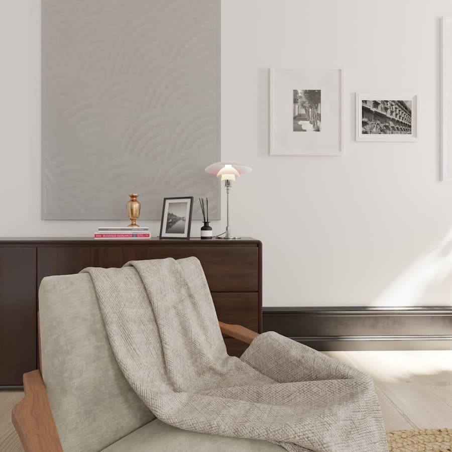 Coastal Linen Throw Blanket